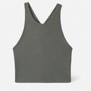 Abercrombie & Fitch Contour Cross-Back Tank Green